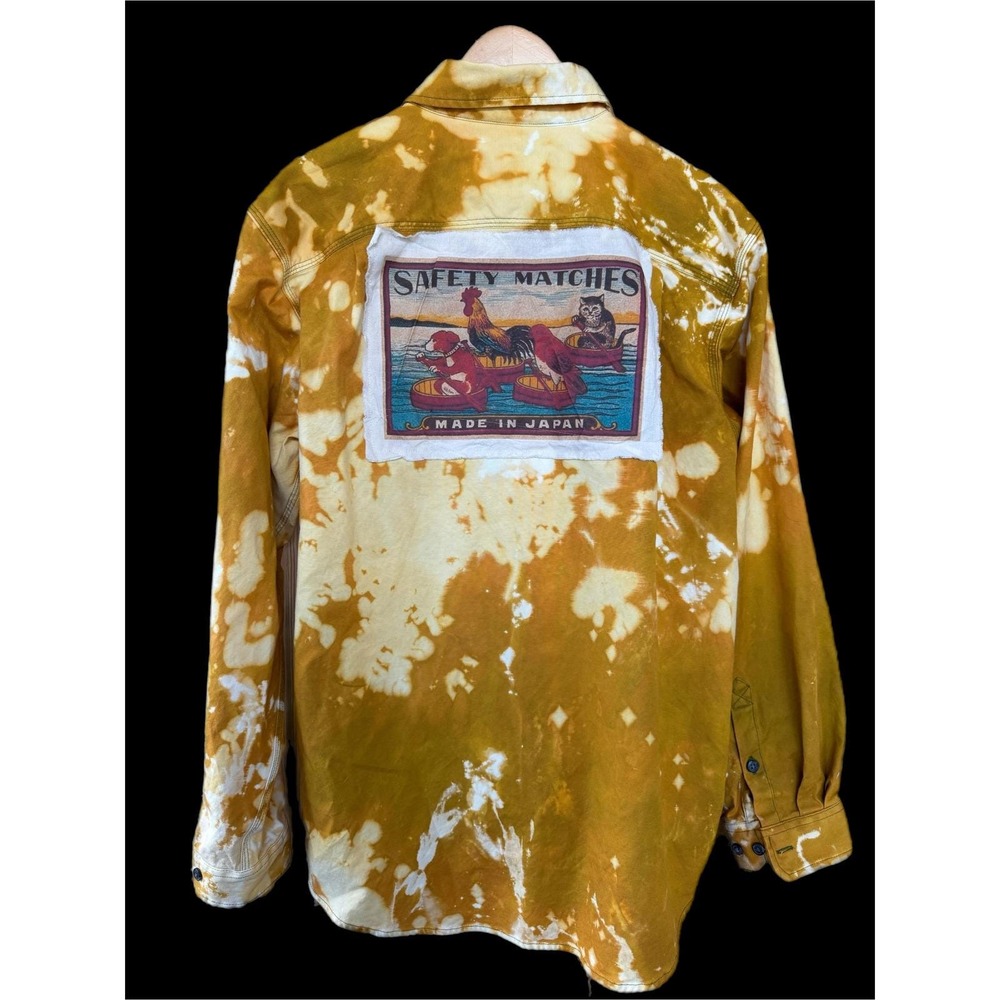 Carhartt Utility Workwear Shirt Mens Large | Upcycled Art Shirt Jacket